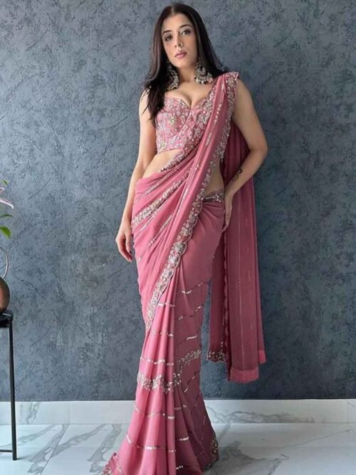 Pink Saree