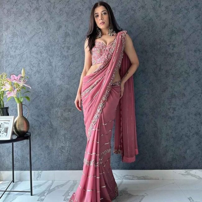 Pink Saree