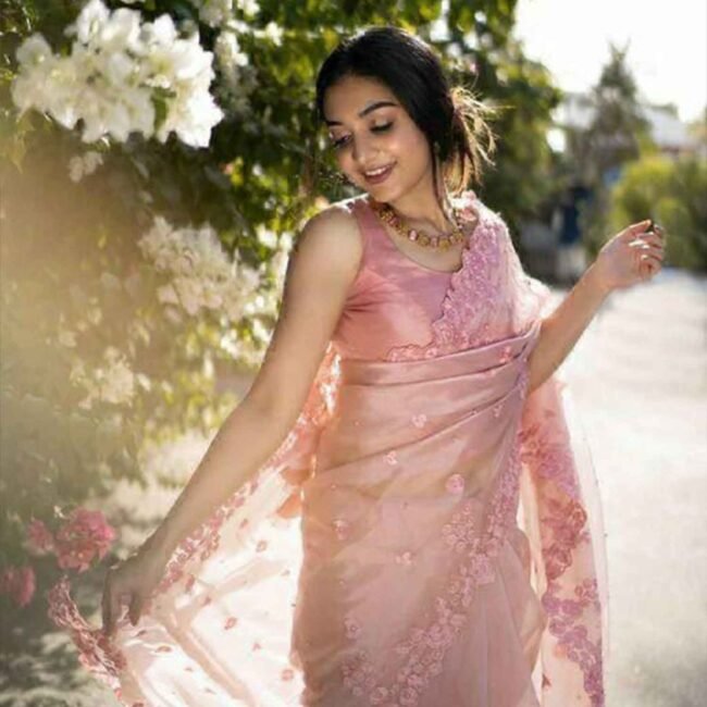 Pink Saree